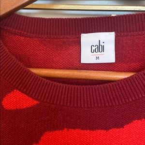 Red Cabi Animal Print Sweater